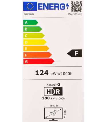 Samsung QE77S85DAE 195,6 cm (77") 4K Ultra HD Smart TV Wi-Fi Black