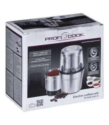 Clatronic PC-KSW 1021 coffee grinder 200 W Stainless steel