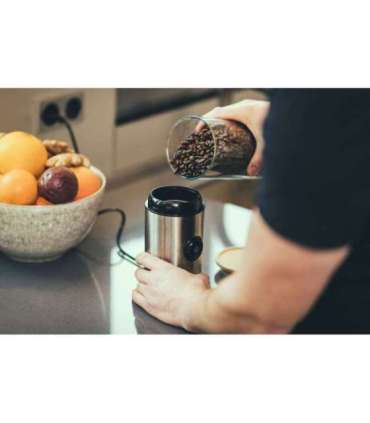 Severin KM 3879 coffee grinder 150 W Black, Stainless steel