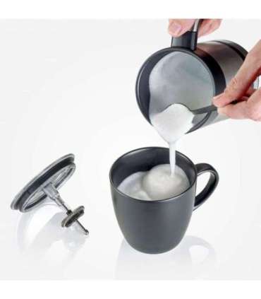 Severin SM 3584 milk frother/warmer Automatic Black, Stainless steel