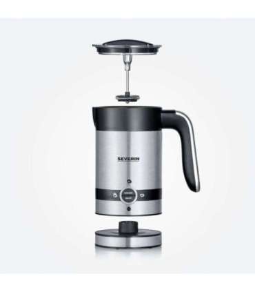 Severin SM 3584 milk frother/warmer Automatic Black, Stainless steel