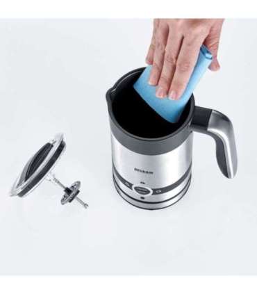 Severin SM 3584 milk frother/warmer Automatic Black, Stainless steel