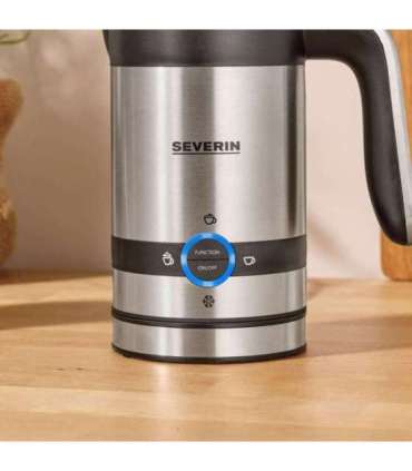 Severin SM 3584 milk frother/warmer Automatic Black, Stainless steel