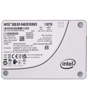 SSD Solidigm (Intel) S4620 1.92TB SATA 2.5" SSDSC2KG019TZ01 (DWPD up to 4)
