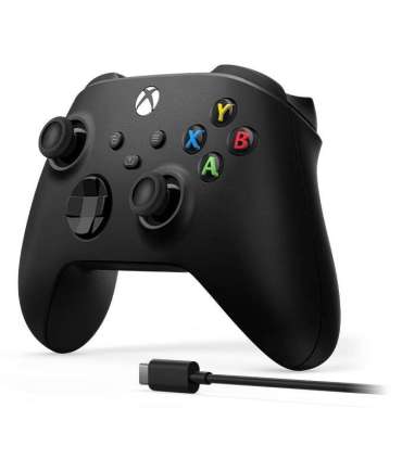 Microsoft Xbox Wireless Controller + USB-C Cable Black Gamepad Analogue / Digital PC, Xbox One, Xbox One S, Xbox One X,