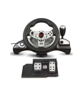 NanoRS RS700 Gaming Controller Black, Silver USB Steering wheel Analogue / Digital Android, PC, PlayStation 4,