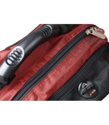 Addison 311015 notebook case 39.6 cm (15.6") Backpack Black, Burgundy