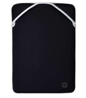 HP Reversible Protective 15.6-inch Silver Laptop Sleeve 15.6" Sleeve case Black, Silver