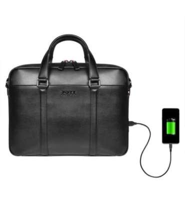 Port Designs Versailles II notebook case 35.6 cm (14") Briefcase Black