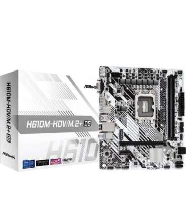 Asrock H610M-HDV/M.2+ D5 Intel H610 LGA 1700 micro ATX