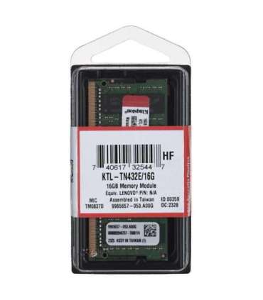 Kingston dedicated memory for Lenovo 16GB DDR4 3200Mhz ECC SODIMM