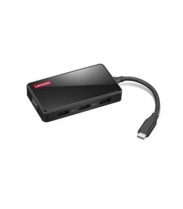 Lenovo GX91M73945 laptop dock/port replicator Wired USB 3.2 Gen 1 (3.1 Gen 1) Type-C Black
