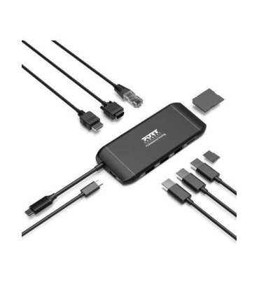 Port Designs 901913 interface hub USB 2.0 Type-C 5000 Mbit/s Black