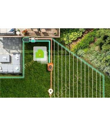 EZVIZ RM600 orange robotic lawn mower