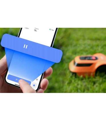 EZVIZ RM600 orange robotic lawn mower