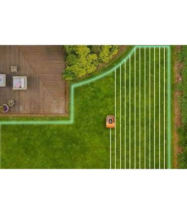 EZVIZ RM600 orange robotic lawn mower