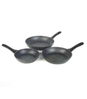 Salter BW06235S1BRMFOB Megastone 3-Piece Frying Pan Set - 20/24/28cm