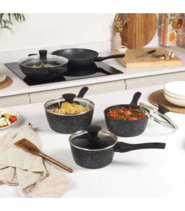 Salter BW06235S1BRMFOB Megastone 3-Piece Frying Pan Set - 20/24/28cm