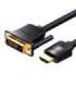 Kabel HDMI do DVI (24+1) Vention ABFBI 3m, 4K 60Hz/ 1080P 60Hz (Czarny)