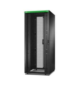 Easy Rack 800mm/42U/800mm with Roof, Side panel,castors,feet and 4 Brackets, No Bottom, black