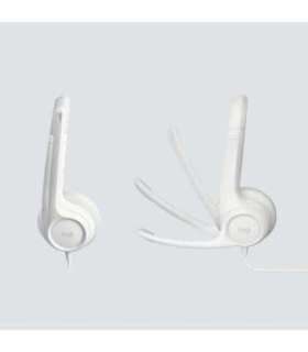 Logitech H390 USB Computer Headset Wired Headphones, USB Type-A, Off-white