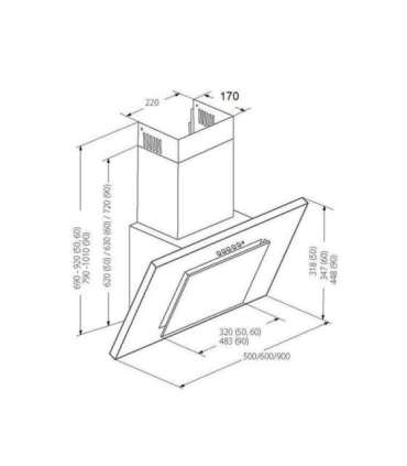 AKPO WK-4 NERO 2.0 50 BLACK T300 Linear LED/Controller hood