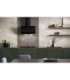 Vertical Eco Duo Glass Wall-mounted chimney hood Black
