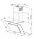 Vertical Eco Duo Glass Wall-mounted chimney hood Black