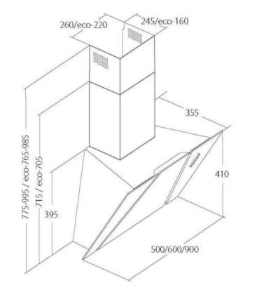 Akpo WK-4 Cetias Eco 50 Wall-mounted Black