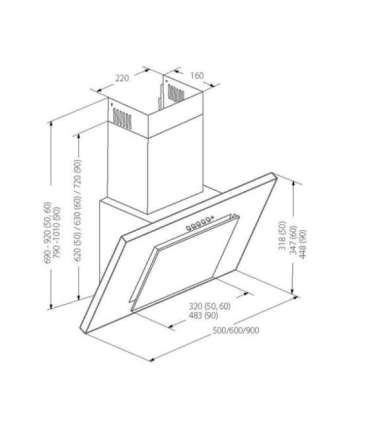 Akpo WK-4 Nero Line Eco 50 Wall-mounted Black
