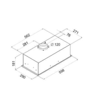 Ciarko SL-BOX Glass 350 m3/h Built-in Black