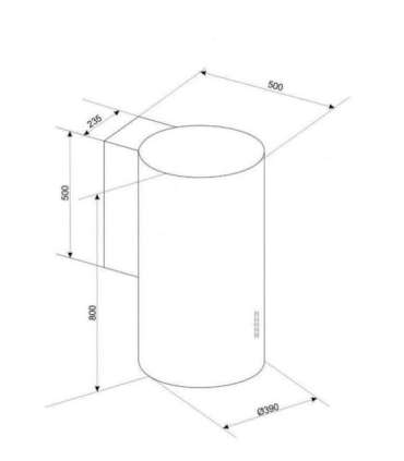 Cooker hood CIARKO ORP White