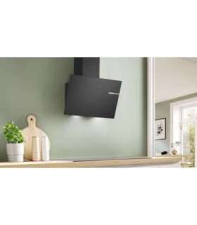 Bosch Serie 2 DWK65DK60 cooker hood Wall-mounted Black 430 m³/h A