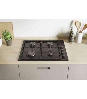 Candy CHW6LBB Black Built-in 60 cm Gas 4 zone(s)