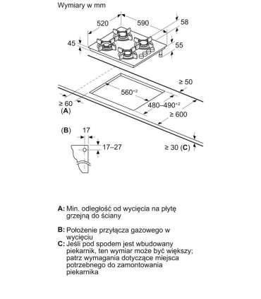 BOSCH gas hob POH6B6K30