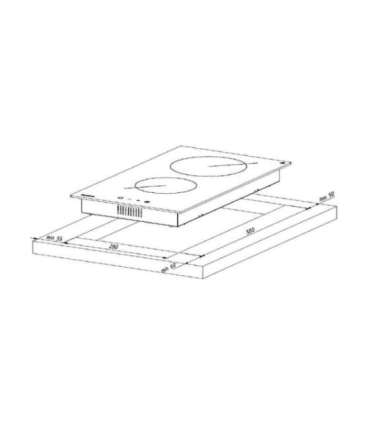 Ceramic hob AKPO PKA 30 601 black