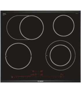 Bosch Serie 8 PKN675DP1D hob Black, Stainless steel Built-in Ceramic 4 zone(s)