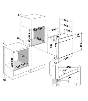 Built-in electric oven Whirlpool - WTA C 8411 SC OW