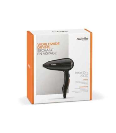 BaByliss  5344E  Travel Dry 2000 2000 W Black