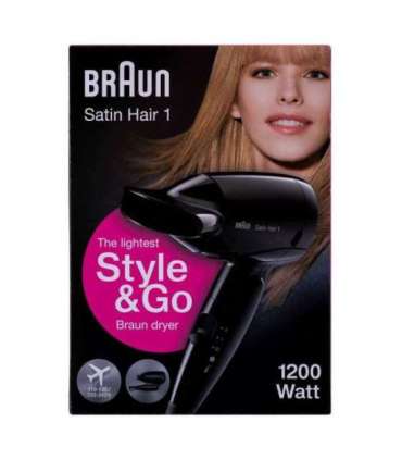Braun HD130 hair dryer 1200 W Black