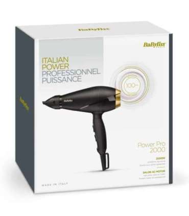 BaByliss 6704E hair dryer 2000 W Black, Gold