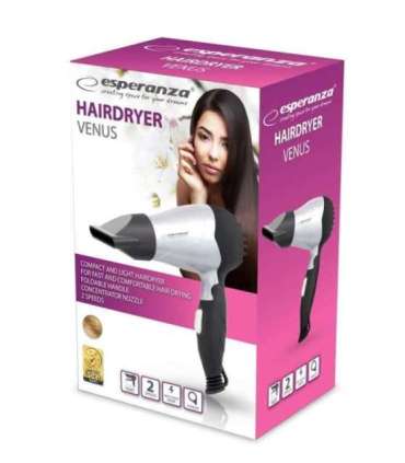 Esperanza EBH002S Hair dryer Silver / Black 850 W