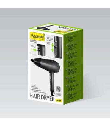 Hair dryer MAESTRO MR-217 2200 W Black, Graphite