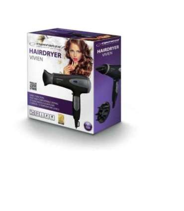 Esperanza EBH005K Hair dryer Black 2200 W