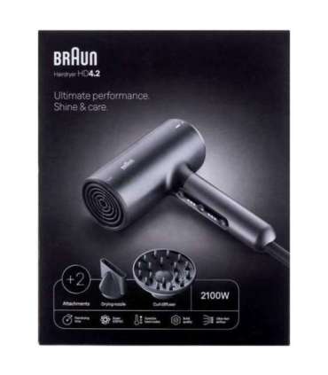 Braun HD 4.2 hair dryer 2100 W Black