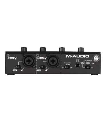 M-AUDIO M-Track Duo USB Audio interface Crystal preamplifier 16 bit 48 kHz Black