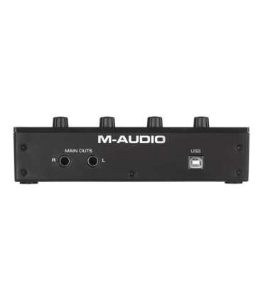 M-AUDIO M-Track Duo USB Audio interface Crystal preamplifier 16 bit 48 kHz Black