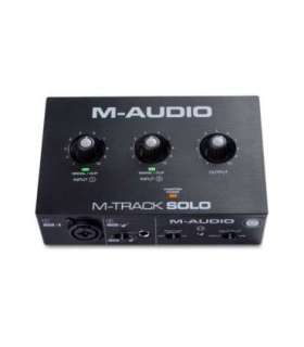 M-AUDIO M-Track Solo USB Audio interface Crystal preamplifier 16 bit 48 kHz Black