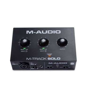 M-AUDIO M-Track Solo USB Audio interface Crystal preamplifier 16 bit 48 kHz Black