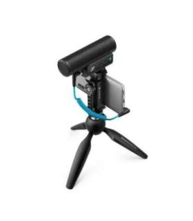 Sennheiser MKE 400 Mobile Kit - condenser, supercardioid microphone with low-pass filter with Manfrotto tripod
